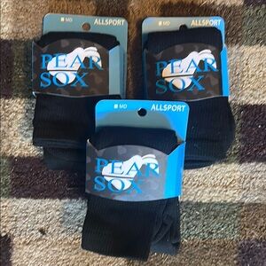 Black knee high sports Socks for soccer baseball or softball